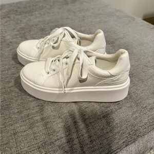 Michael Kors White Platform Sneakers